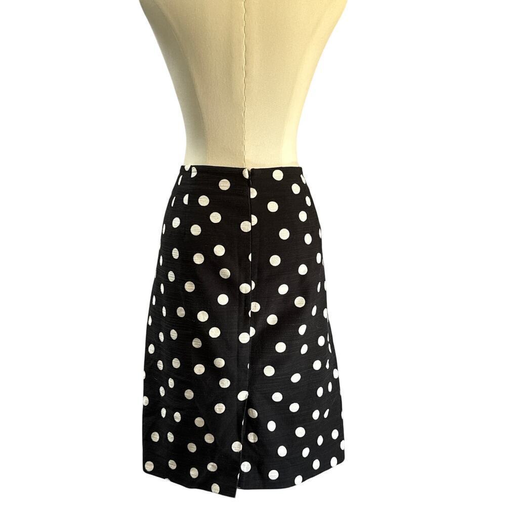 Women’s Ann Taylor Black Polka Dot Pencil Skirt Sz 14